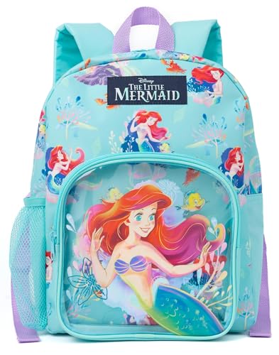 Disney The Little Mermaid Rucksack Kinder | Mädchen Ariel Sea Character Blauer Rucksack | Gepäck Sport Schultasche Verstellbare Gurte | Prinzessin Merchandise Geschenke von Disney