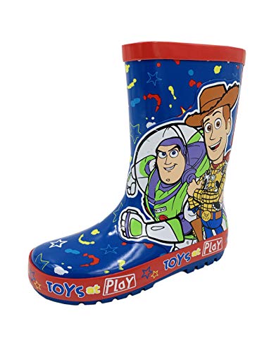 Disney Toy Story Jungen Gummistiefel aus dickem Gummi, Blau und Rot, blau, 28 EU von Disney