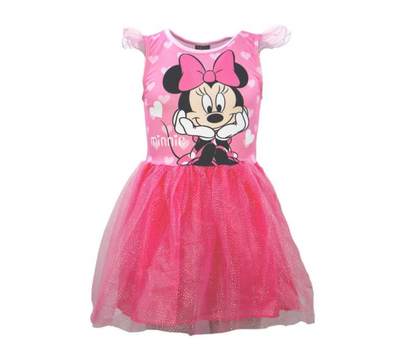 Disney Tüllkleid Disney Minnie Maus Kinder Mädchen Sommerkleid Kleid Gr. 104 bis 134 von Disney