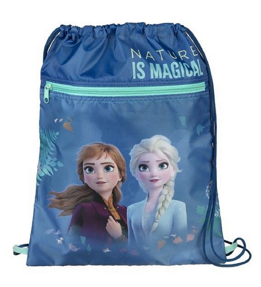 Disney Turnbeutel Frozen Trainingstasche für Mädchen mit leichtem Design von Disney