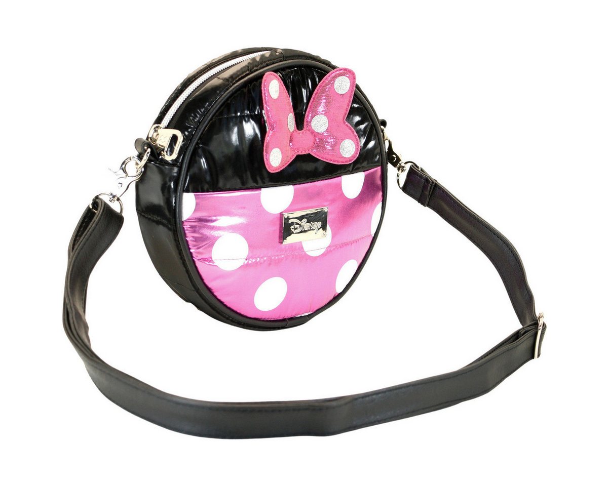 Disney Umhängetasche Minnie Mouse Air-Padding Round Unisex Kinder, Handtasche, Shopper, Crossbody Bag, Schultertasche, Hobo Bag von Disney