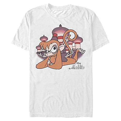 Disney Unisex Aladdin-ABU Comp Organic Short Sleeve T-Shirt, White, M von Disney