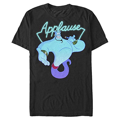 Disney Unisex Aladdin-Applause Organic Short Sleeve T-Shirt, Black, XL von Disney