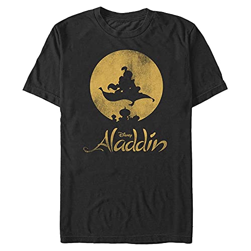 Disney Unisex Aladdin New World Organic Short Sleeve T-shirt, Schwarz, XXL von Disney