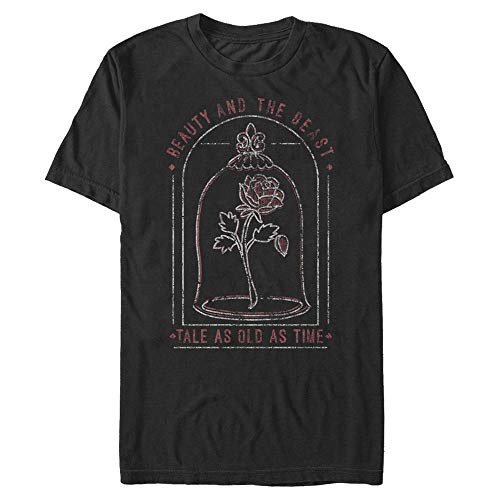 Disney Unisex Beauty & The Beast-Same Old Tale Organic Short Sleeve T-Shirt, Black, M von Disney