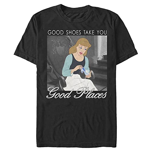 Disney Unisex Cinderella Cinderella Shoes Organic Short Sleeve T-shirt, Schwarz, S Disney Unisex Cinderella Cinderella Shoes Organic Short Sleeve T-shirt, Schwarz, S von Disney