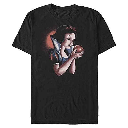 Disney Unisex Princesses Deep Stare Organic Short Sleeve T-shirt, Schwarz, XL von Disney