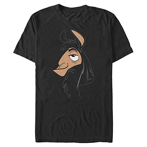 Disney Unisex Emperor's New Groove-Kuzco Big Face Organic Short Sleeve T-Shirt, Black, XL von Disney