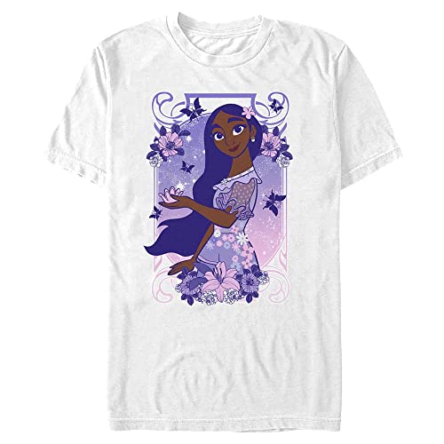 Disney Unisex Encanto Effortless Isabella Organic Short Sleeve T-shirt, Weiß, S von Disney