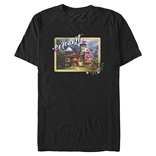 Disney Unisex Encanto Photo Organic Short Sleeve T-Shirt, Black, L von Disney