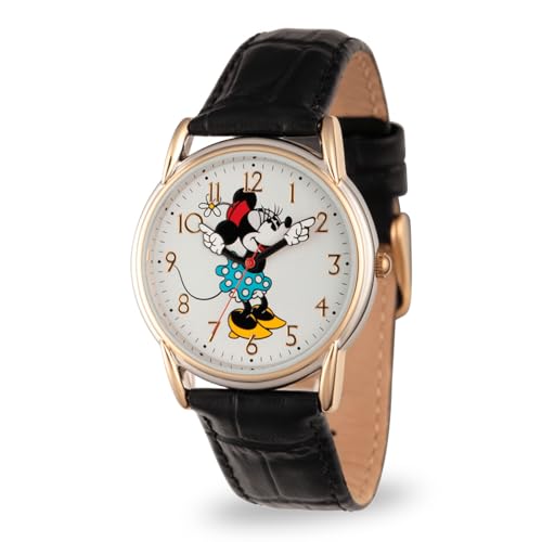 Disney Unisex-Erwachsene Analog Quarz Uhr mit Kunstleder Armband W002769 von Disney