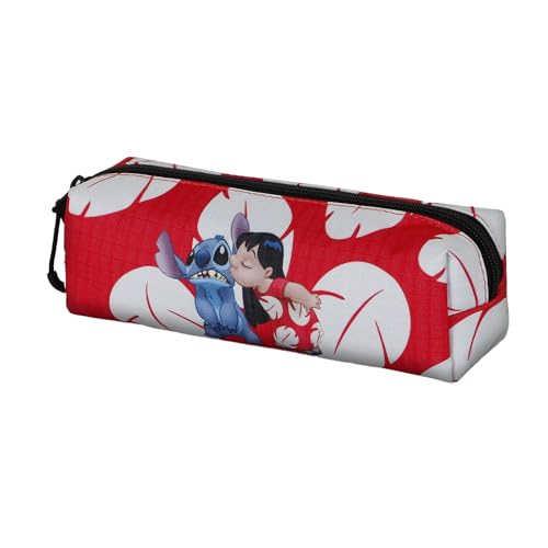 Disney Unisex Kinder 06356 Fan Quadrat Federmäppchen 2.2 Kiss, Rot, Einheitsgröße von Disney