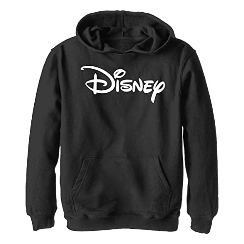 Disney Unisex Kinder Basic Disney Logo Hoodie, Schwarz, XL von Disney