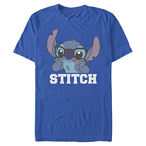 Disney Unisex Lilo And Stich Stitch Organic Short Sleeve T-shirt, Hellblau, XL von Disney