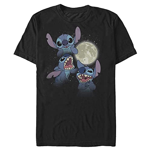 Disney Lilo & Stitch - Three Stitch Moon Unisex Crew neck Black M von Disney
