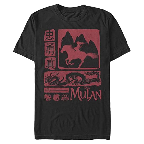 Disney Mulan: Live Action - Mulan Block Unisex Crew neck Black L von Disney