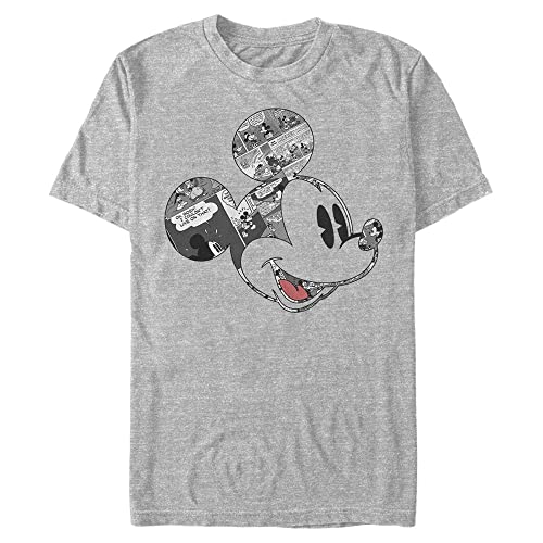 Disney Mickey Classic - Comic Mouse Unisex Crew neck Melange grey M von Disney