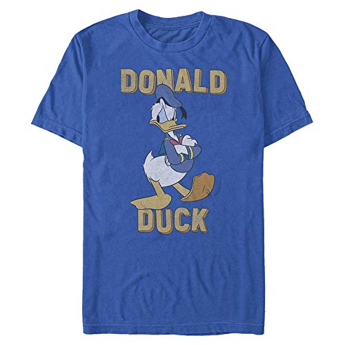 Disney Unisex Mickey Donald Duck Organic Short Sleeve T-shirt, Leuchtend Blau, L von Disney