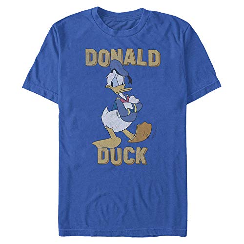 Disney Unisex Mickey Donald Duck Organic Short Sleeve T-shirt, Leuchtend Blau, XL von Disney