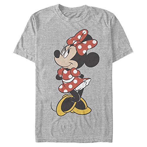 Disney Unisex Mickey Traditional Minnie Organic Short Sleeve T-shirt, Melange Grau, M von Disney