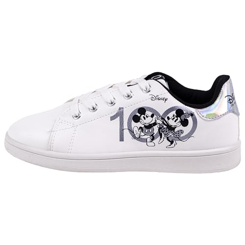 Disney Unisex Mickey und Minnie Mouse Sneakers Sneaker, Weiß, 32 EU von Disney