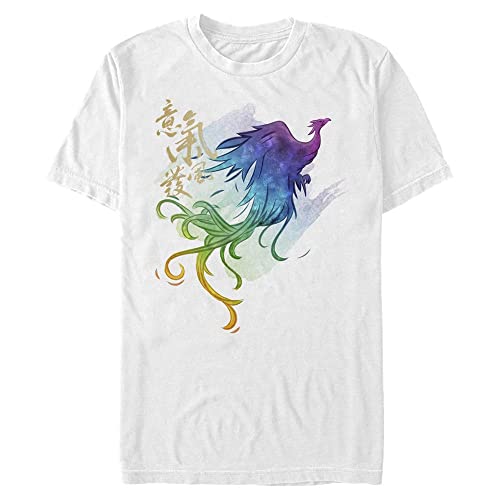 Disney Unisex Mulan: Live Action Watercolor Phoenix Organic Short Sleeve T-shirt, Weiß, XXL von Disney