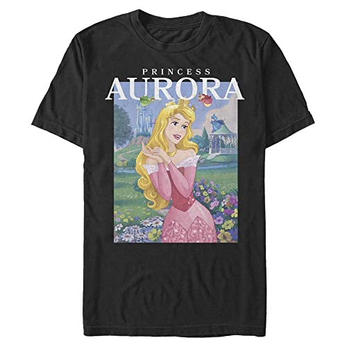 Disney Unisex Sleeping Beauty-Aurora Organic Short Sleeve T-Shirt, Black, S von Disney