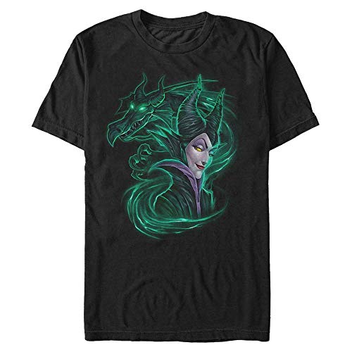 Disney Unisex Sleeping Beauty-Dark Magic Organic Short Sleeve T-Shirt, Black, XL von Disney