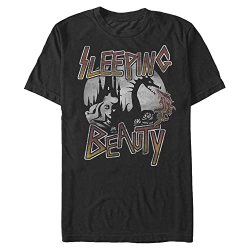 Disney Unisex Sleeping Beauty Beauty Sleep Organic Short Sleeve T-shirt, Schwarz, L von Disney