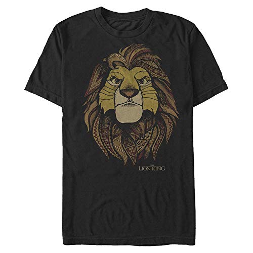 Disney Unisex The Lion King Africa Organic Short Sleeve T-shirt, Schwarz, XL von Disney