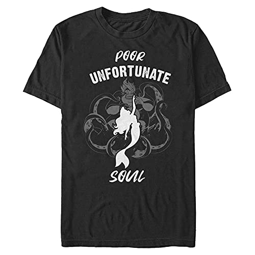 Disney Unisex The Little Mermaid Unfortunate Soul Organic Short Sleeve T-shirt, Schwarz, S von Disney