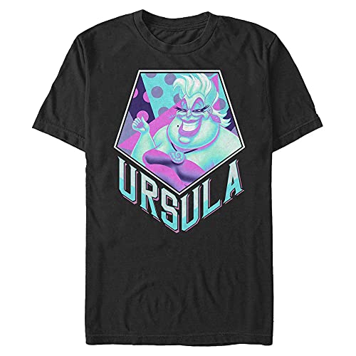 Disney Unisex The Little Mermaid-Ursula Pentaneon Organic Short Sleeve T-Shirt, Black, XXL von Disney