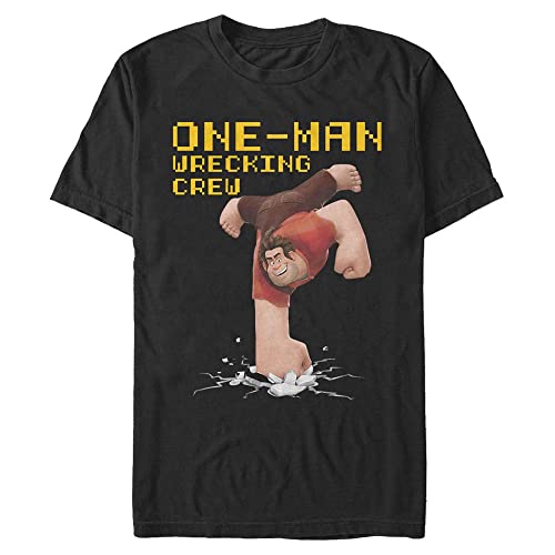 Disney Unisex Wreck-it Ralph 2 Wrecking Crew Organic Short Sleeve T-shirt, Schwarz, XXL von Disney