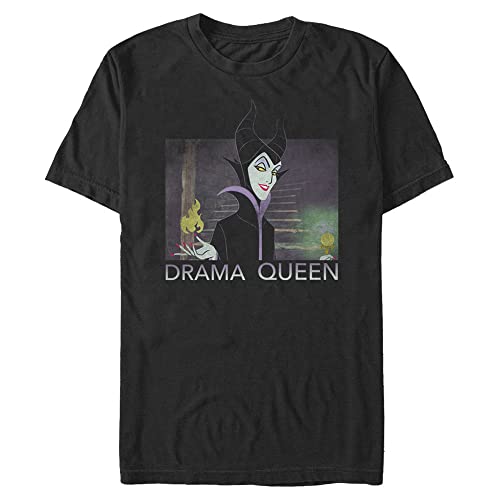 Disney Herren Villains Maleficent Drama Queen T-shirt, Schwarz, L von Disney