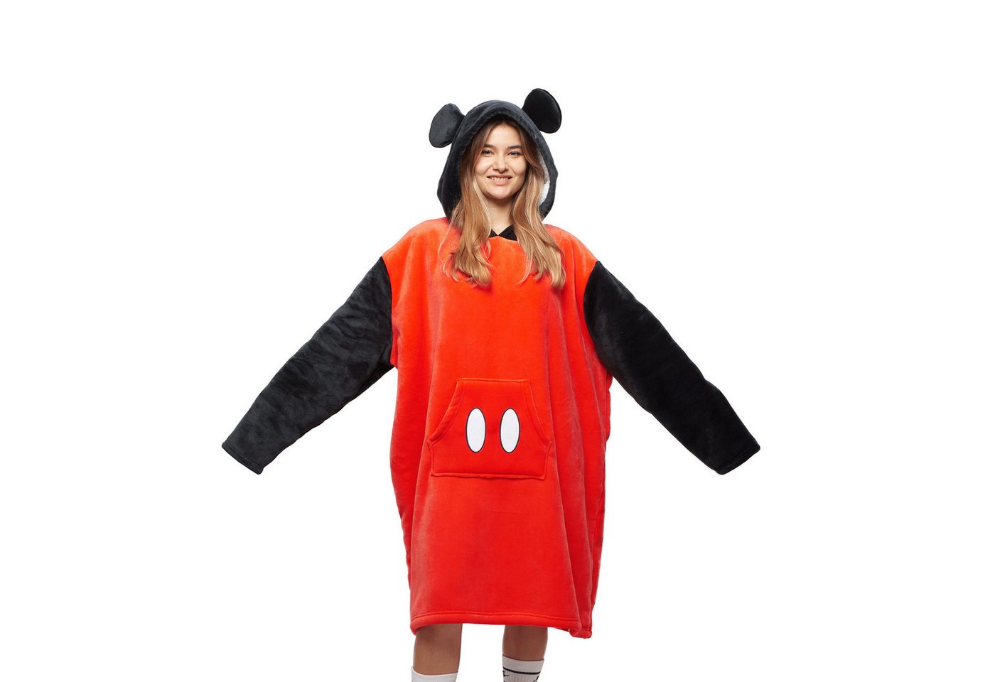 Disney Weihnachtspullover Disney Oversize Hooded Sweatshirt Multicolor 70x102 cm Disney Weihnachtspullover Disney Oversize Hooded Sweatshirt Multicolor 70x102 cm von Disney