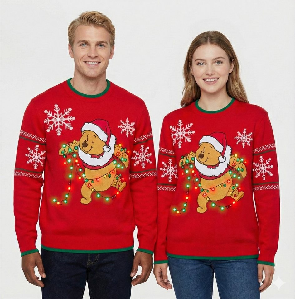 Disney Weihnachtspullover Winnie Puuh Leuchtender Weihnachtspullover für Erwachsene Disney Store von Disney