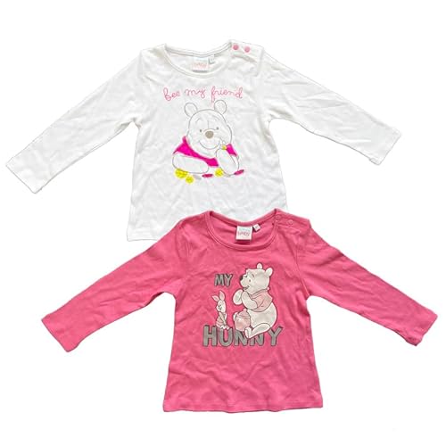 Disney Winnie Puuh Mädchen Langarm Shirt / 2 er Pack – Größe: 62/68 von Disney