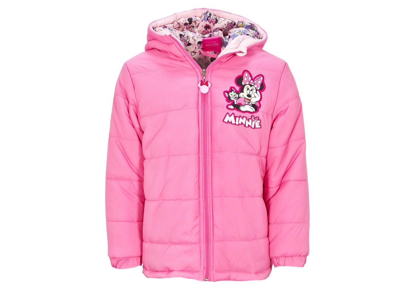 Disney Winterjacke Disney Minnie Maus Kinder Winterjacke Jacke Kapuze Mädchen Gr. 98 bis 128 von Disney