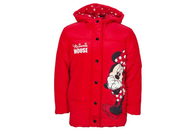 Disney Winterjacke Disney Minnie Maus Kinder Winterjacke Mädchen Jacke mit Kapuze Gr. 92 bis 128 von Disney