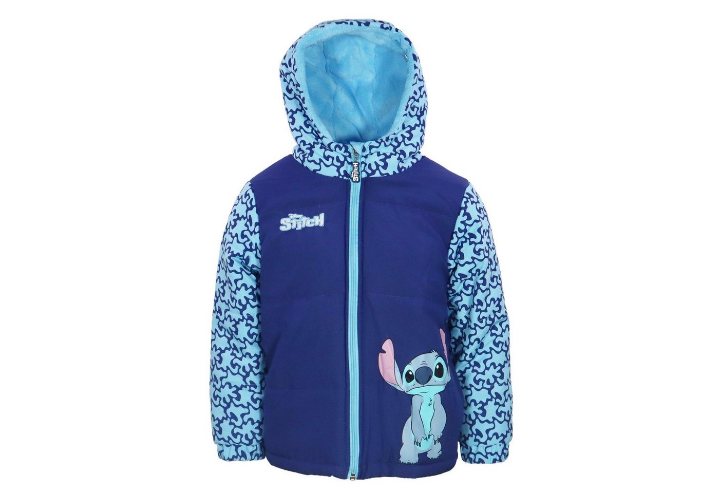 Disney Winterjacke Disney Stitch Kinder Jungen Jacke mit Kapuze 98 bis 128 von Disney