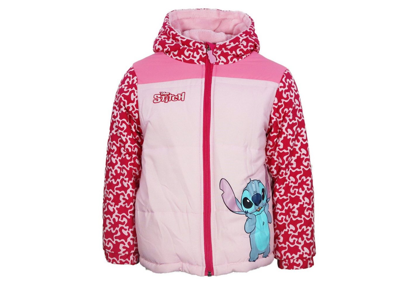 Disney Winterjacke Disney Stitch Kinder Mädchen Jacke mit Kapuze Gr. 98 bis 140 von Disney