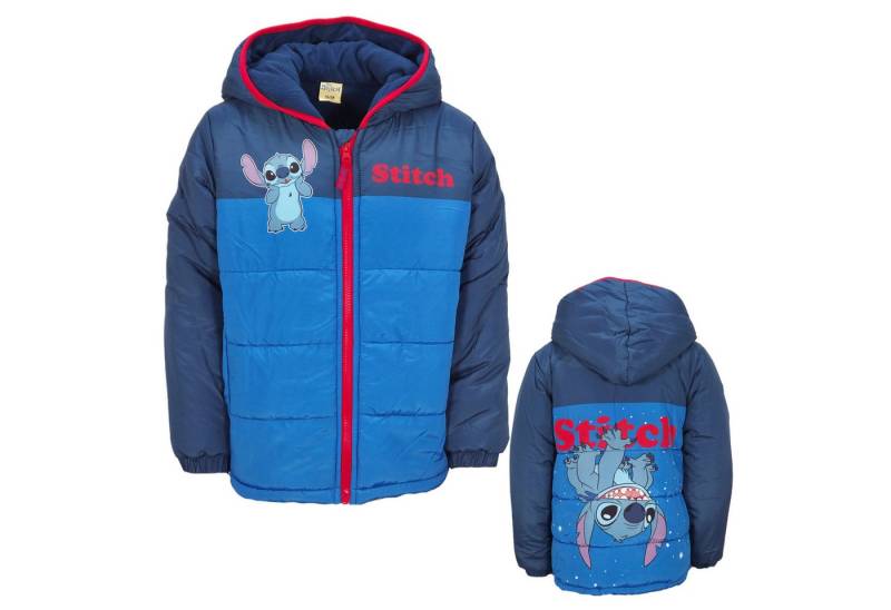 Disney Winterjacke Disney Stitch Kinder Winterjacke Jungen Jacke mit Kapuze Gr. 92 bis 128 von Disney