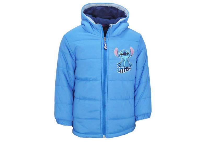 Disney Winterjacke Disney Stitch Kinder Winterjacke Jungen Jacke mit Kapuze Gr. 98 bis 128 von Disney