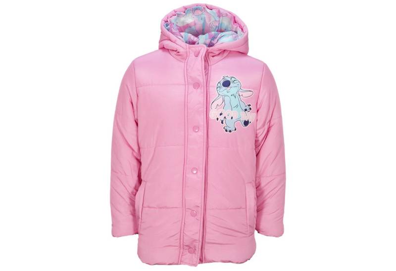 Disney Winterjacke Disney Stitch Kinder Winterjacke Mädchen Jacke mit Kapuze Gr. 92 bis 128 von Disney