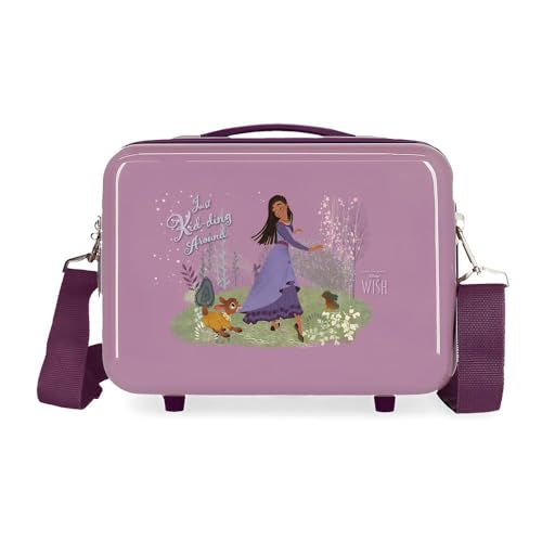 Disney Wish Just Kid-Ding Around Nececer anpassbar, Violett, 29 x 21 x 15 cm, starr, ABS, 9,14 l, 0,8 kg, dunkelviolett, Talla única, Brauchen anpassbar von Disney