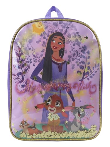 Disney Wish Tasche | Wish Kinderrucksack Mädchen | Mädchen Rucksack | Lila von Disney