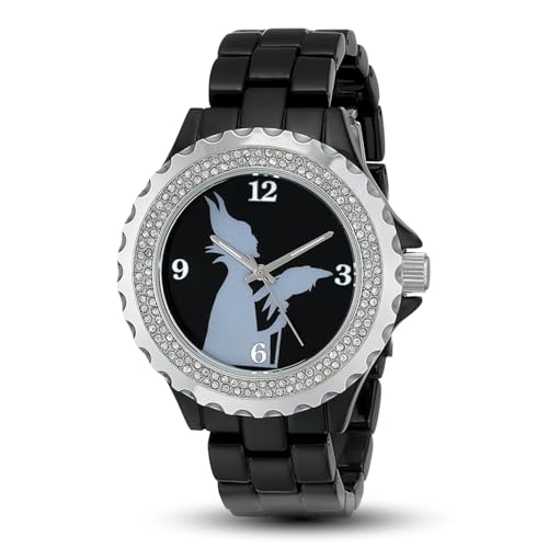 Disney Women's W001797 Maleficent Watch Analog Display Analog Quartz Black Watch von Disney