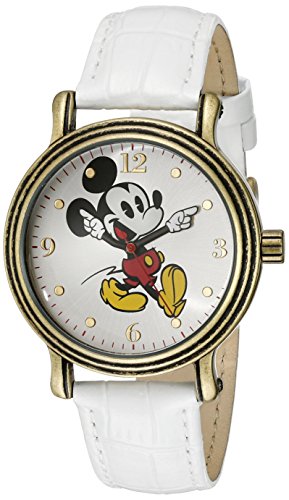 Disney Women's W001871 Mickey Mouse Analog Display Analog Quartz White Watch von Disney