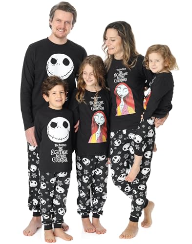 Disney der Albtraum vor Weihnachtsfamilie Pyjamas Männer Frauen Jungen Mädchen 3-4 Jahre von Disney