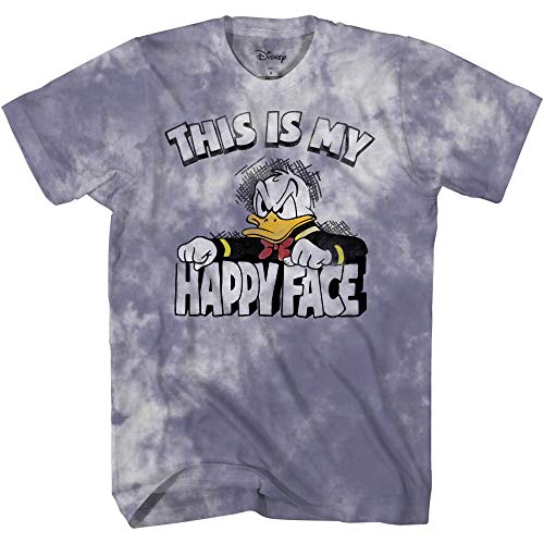 Donald Duck T-Shirt mit Aufschrift "Angry Grumpy This Is My Happy", Silber/Anthrazit Cloud Wash, Klein von Disney